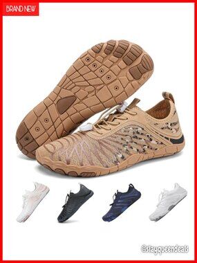 Barefoot Water Shoes Wide Toe Box Lightweight Pull-On Unisex Hiking Running